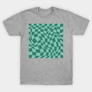 Two Green Warp Checkerboard T-Shirt